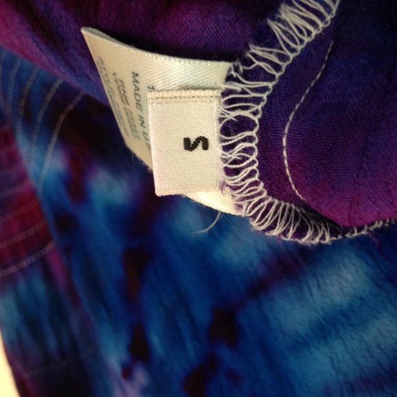 Vintage 90s LL Bean Linen Dress Tie Dye size M - Picture 15 of 15